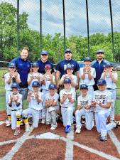 The 10U Vernon Cyclones win the United States Amateur Baseball League’s American Division League title. The team’s record for the season was 11-1. (Photo provided)