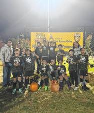 <b>The Vernon Aesir U11 boys soccer team wins the Mount Olive Soccer Club’s 31st annual Halloween Classic Tournament. (Photo provided)</b>