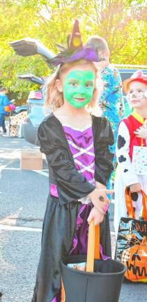 <b>Grace Bredhold of Vernon at the Helping Hands of Sussex County’s fifth annual Trunk or Treat on Saturday, Oct. 12 </b>at the Church of the Good Shepherd in Wantage. (Photo by Maria Kovic)