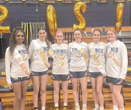 <b>Senior Night for the Vernon Township High School girls basketball team. (Photos provided)</b>