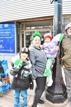 Lucas Chubay, Jennifer Sigui and Nevaeh Chubay of Ogdensburg.