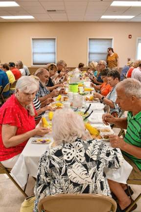 <b>The dinner was at the Beemerville Firehouse in Wantage.</b>