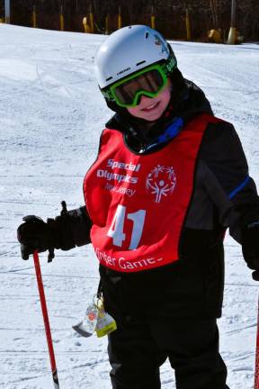 Connor West of West Milford competes in the Special Olympics on Tuesday, Feb. 6 at Mountain Creek in Vernon. (Photos by Maria Kovic)