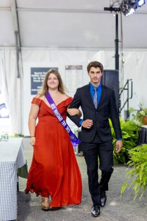 Miss Montague Ashleigh Dickson is escorted during the pagent.