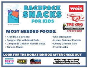 BackPack Snacks for Kids food drive today