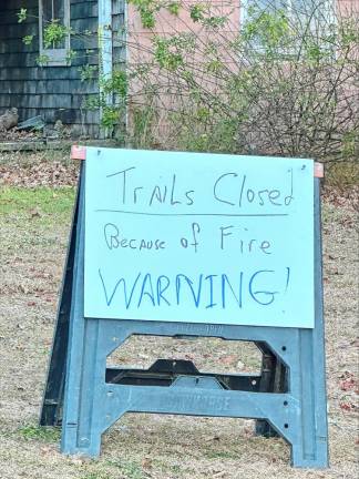 A sign posted in the Long Pond Ironworks Historic District in Hewitt. (Photo by Denise von Wilke)