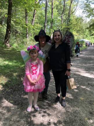 From left are Emily Kyzer, 6; Bek Yanez and Amanda DeGroat, all of Newton.