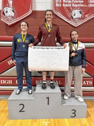 <b>Rowan Waite takes second place in the 165-pound weight class in the H/W/S Tournament.</b>