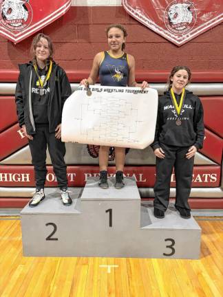 <b>Freshman Melodie Guzik-Upchurch wins the 132-pound title in the H/W/S Tournament.</b>