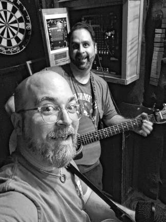 <b>E-Squared Duo plays Friday night at Krogh’s Restaurant &amp; Brew Pub in Sparta. (Photo courtesy of Eddie Kamenitzer)</b>