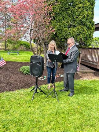 Vernon Recreation Director Mishelle Downtain and Mayor Anthony Rossi.