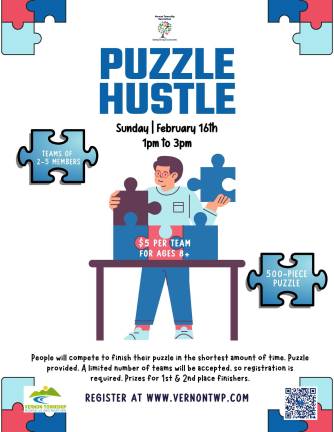 Puzzle Hustle on Sunday in Vernon