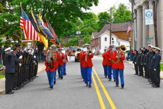 The Franklin Band marches in the Memorial Day Parade on Monday, May 27 in Franklin. (Photo by Maria Kovic)
