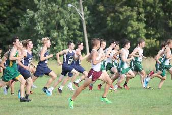 Sparta High School boys’ cross country athletes (Photo provided)