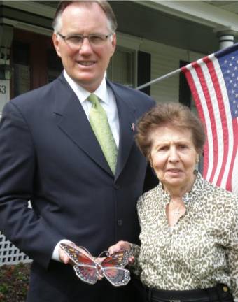 Robert McCracken is pictured with Julia Duane Quinlan, Co-Founder and CEO of Karen Ann Quinlan Hospice.