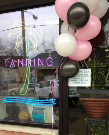 Photo by Laurie Gordon Riviera Tan in newton celebrated 9 year anniversary and will be offering free tans and specials through March.