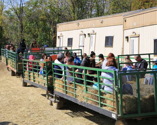 Tractor hay rides are part of the fall activities in Sussex County.