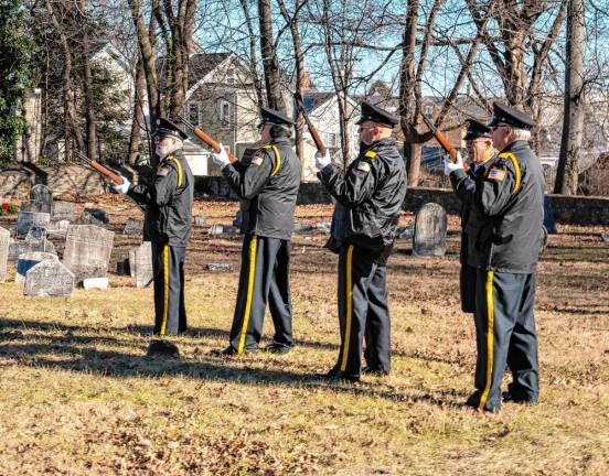 A rifle salute. (Photo by Nancy Madacsi)