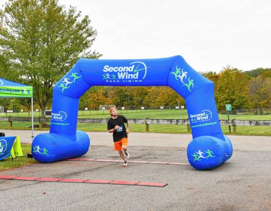 <b>Michael Garrity, 28, of Fredon is third with a time of 19:44.</b>