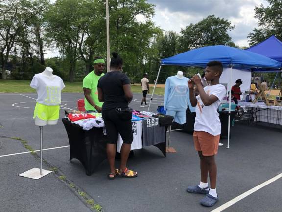 About 10 vendors took part in the Juneteenth celebration.