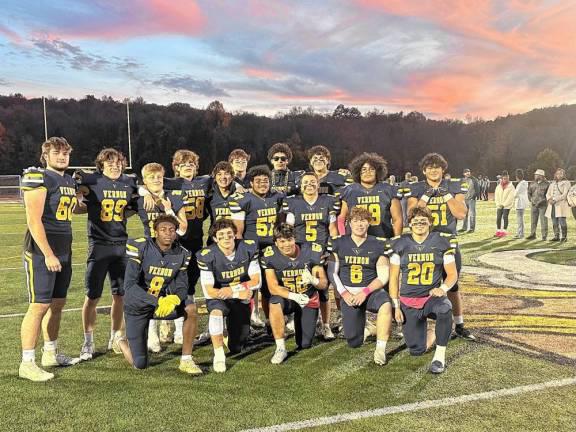 <b>The Vikings football team’s Senior Night. (Photo provided)</b>