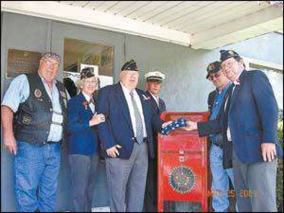 Legion sets up drop box for retired' American flags