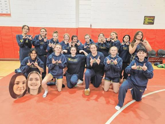 <b>The Vernon Township High School girls wrestling team swept the St. Thomas Aquinas quad meet with wins over Perth Amboy, Raritan and St. Thomas Aquinas. </b>