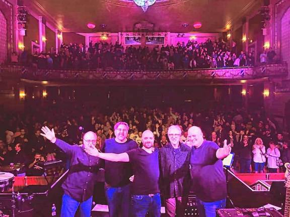 <b>‘The Genesis Show,’ a tribute to the iconic 1976 ‘A Trick of the Tail’ tour, is Saturday night at the Newton Theatre. (Photo courtesy of Tyler Steinbronn)</b>