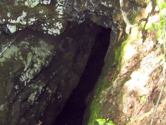 One of the three shafts measures 200 feet straight down (Photo by Janet Redyke)