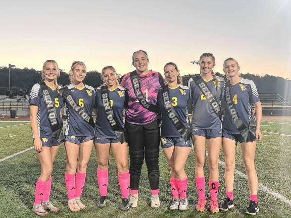 <b>The girls soccer team’s Senior Night. (Photo provided)</b>