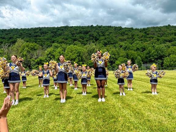 The Vernon Youth Cheerleaders perform at Vernon Day 2024 on Saturday, June 8 on the field between Glen Meadow and Cedar Mountain schools. (Photos by Daniele Sciuto).
