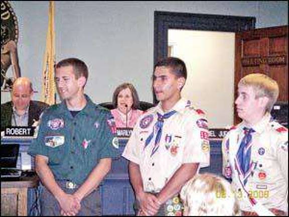 Eagle Scouts honored