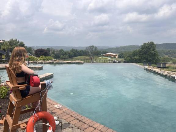 Life guard, Olivia, works at Crystal Spring Resorts, in Hamburg, New Jersey during the summer. Photo contributed by Crystal Spring Resorts Staff