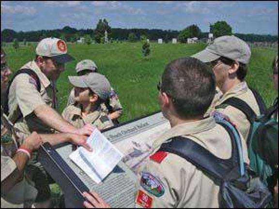 Boy Scouts hike through history at Gettysburg