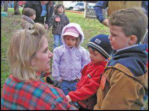 Pre-school pumpkin pickers