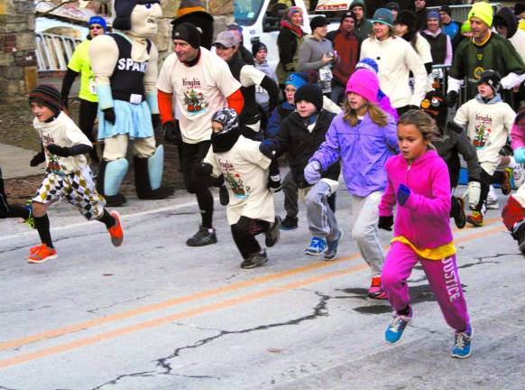 The kids' Mile preceded the marquis 5K event.