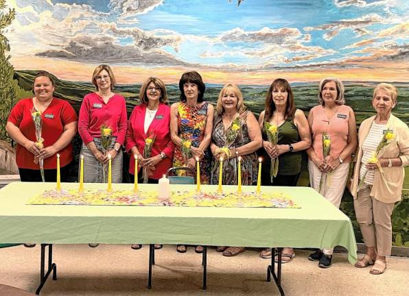 <b>From left are Lisa DeRitter, Fran Gianalella, MJ Palmer, Judy Phillips, Maria Dorsey, Donna Maher, Linda Hibbert and Fran Janusko. (Photo provided)</b>