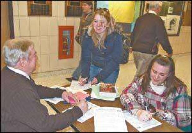 Vernon students register to vote in school elections