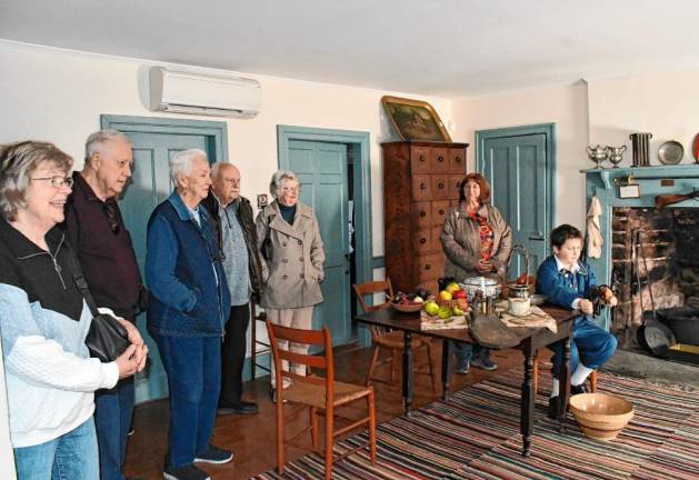 <b>Members of the Chinkchewunska Chapter, National Society Daughters of the American Revolution give tours of the Elias Van Bunschooten Museum in Wantage.</b>