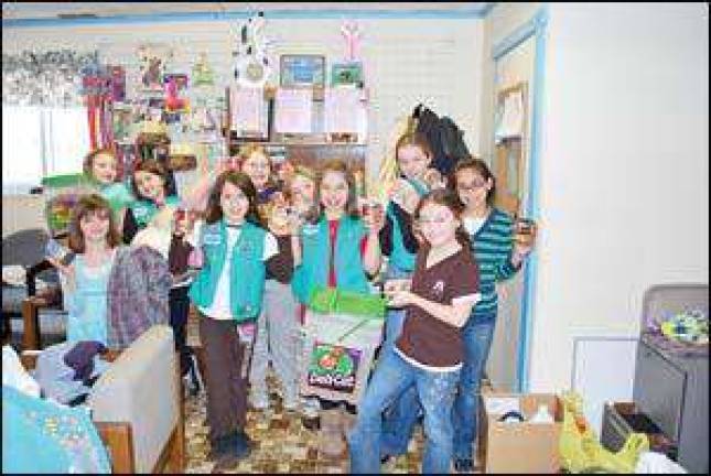 Girl Scouts help animals