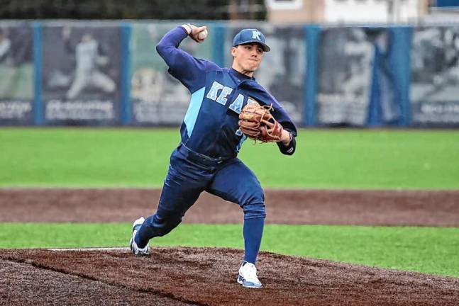 <b>Nolan Rowan, a graduate of High Point Regional High School, was a senior pitcher for the baseball team at Kean University in Union. (Photo courtesy of keanathletics.com)</b>