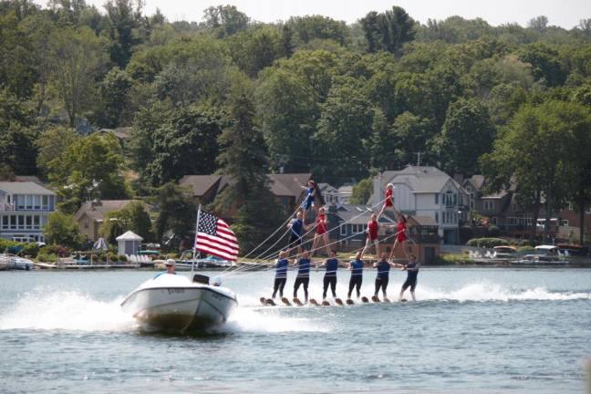 The Ski Hawks perform on Memorial Day. Their last performance of the season will be at 11 a.m. on Labor Day.