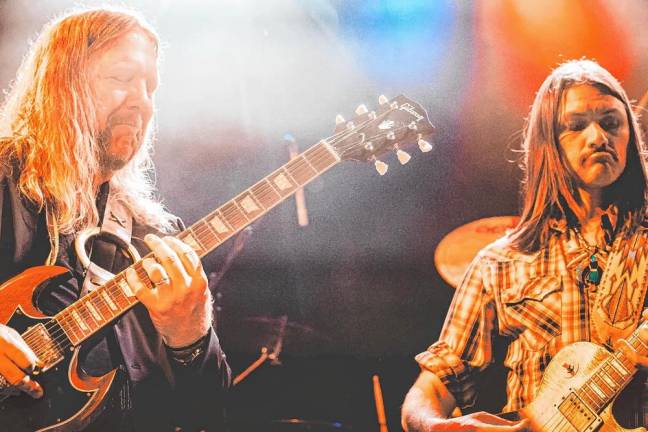 Led by Devon Allman and Duane Betts, the Allman Betts Band will play Sunday night at the Newton Theatre. (Photo by Chris Brush for Smoking Monkey Photography)