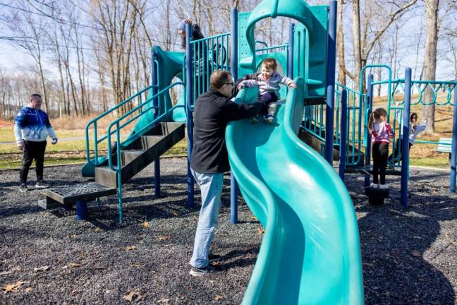 Jackson Schmitt playing at Chester Commons Park in Chester, NY. Photo by Sammie Finch