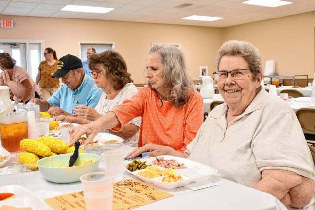 <b>Sandy Post of Wantage at the Beemerville Presbyterian Church’s Harvest Home dinner.</b>