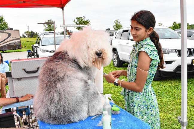 <b>Leela Werner of Westchester County, N.Y., with Maddie.</b>