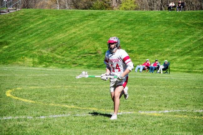 High Point's Brian Gruber is in possession of the ball.