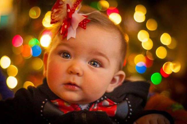 Submitted by: AnnaMarie Bosco of West Milford, N.J. &quot;My daughter by the christmas tree.. she loves the lights.&quot;