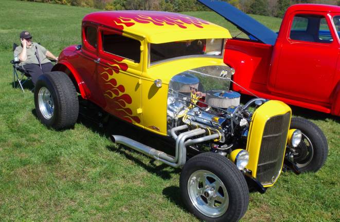 A 1931 Ford coupe hot rod.