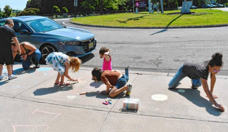 <b>CW4 The Chalk the Walk event was organized by the Frankford Township School PTA.</b>